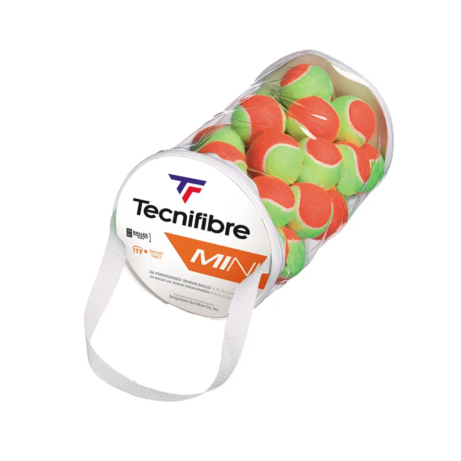 Tecnifibre BALLES MINI TENNIS x36> Balles Pédagogiques