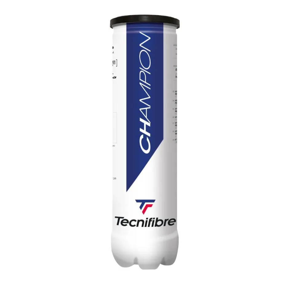 Tecnifibre CHAMPION : CARTON DE 36 TUBES DE 4 BALLES DE TENNIS> Performance Pression