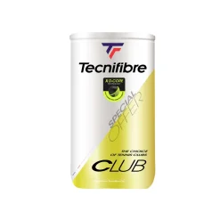 Tecnifibre CLUB : CARTON DE 18 BIPACKS DE TUBES DE 4 BALLES DE TENNIS> Premium