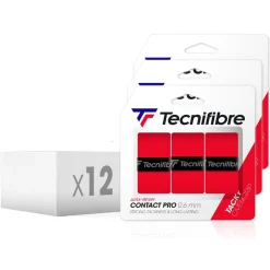 Tecnifibre CONTACT PRO ROUGE (boîte de 12 packs)> Surgrips