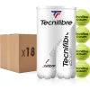 Tecnifibre COURT : CARTON DE 18 BIPACKS DE TUBES DE 4 BALLES DE TENNIS> Performance Pression