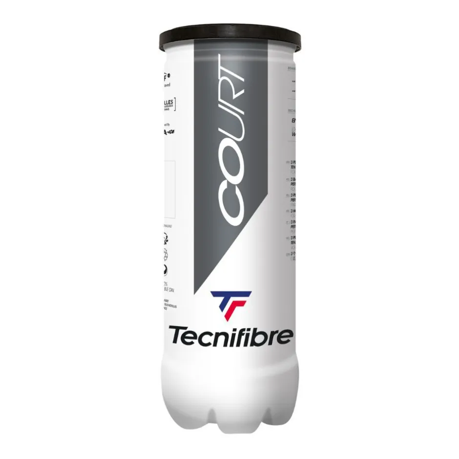 Tecnifibre COURT : CARTON DE 36 TUBES DE 3 BALLES DE TENNIS> Performance Pression