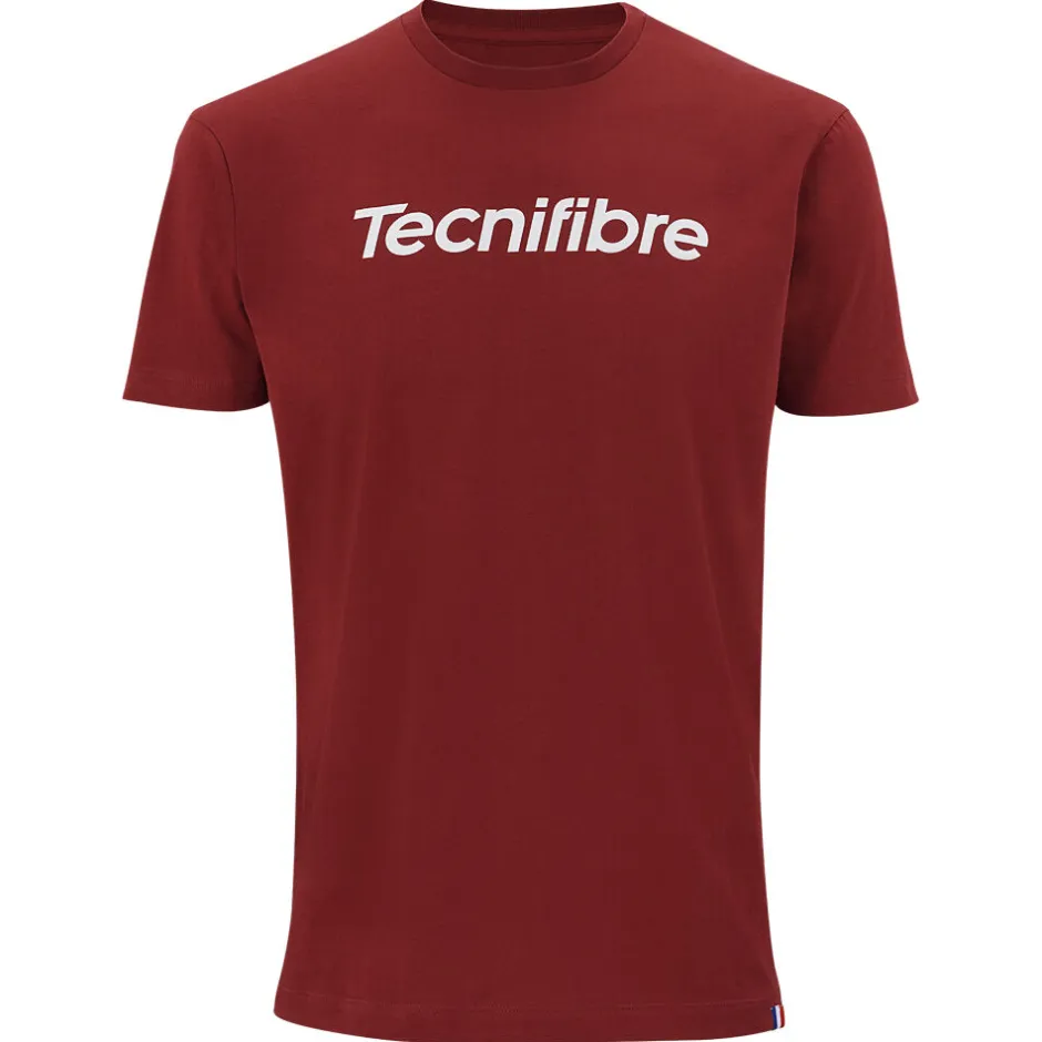 Tecnifibre TEAM COTTON TEE CARDINAL>Homme T-Shirts & Polos
