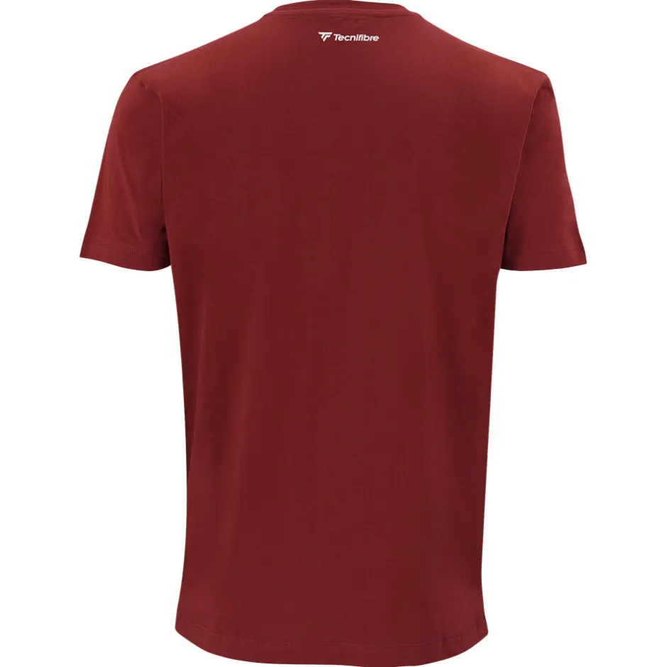 Tecnifibre TEAM COTTON TEE CARDINAL>Homme T-Shirts & Polos