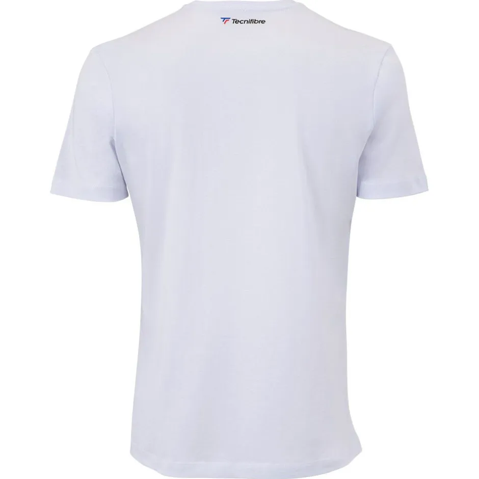 Tecnifibre TEAM COTTON TEE WHITE>Homme T-Shirts & Polos