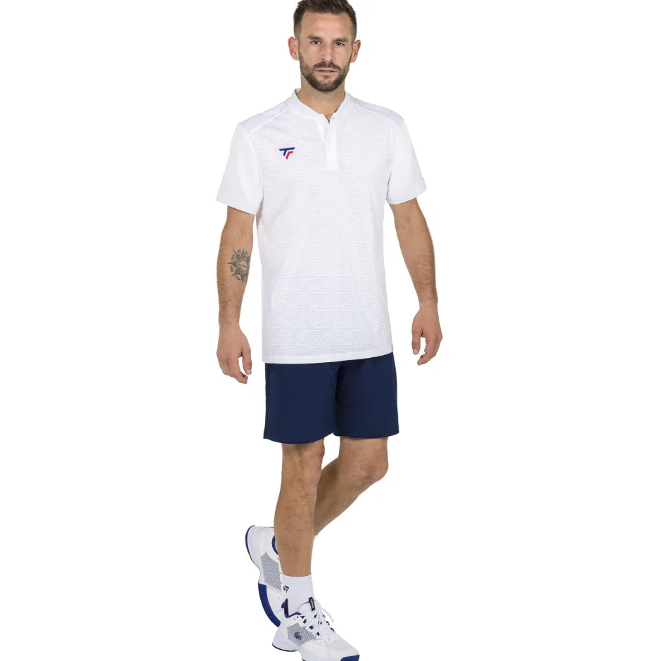 Tecnifibre TEAM POLO WHITE>Homme T-Shirts & Polos