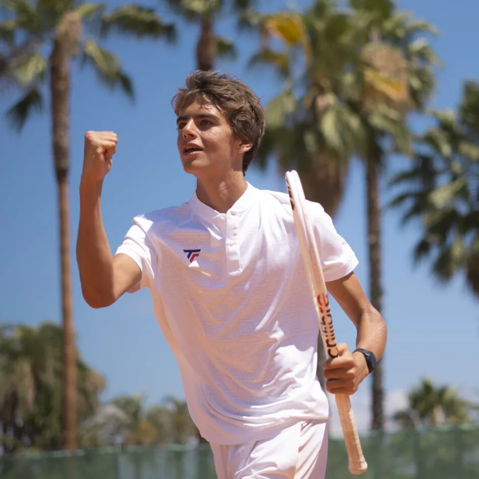 Tecnifibre TEAM POLO WHITE>Homme T-Shirts & Polos