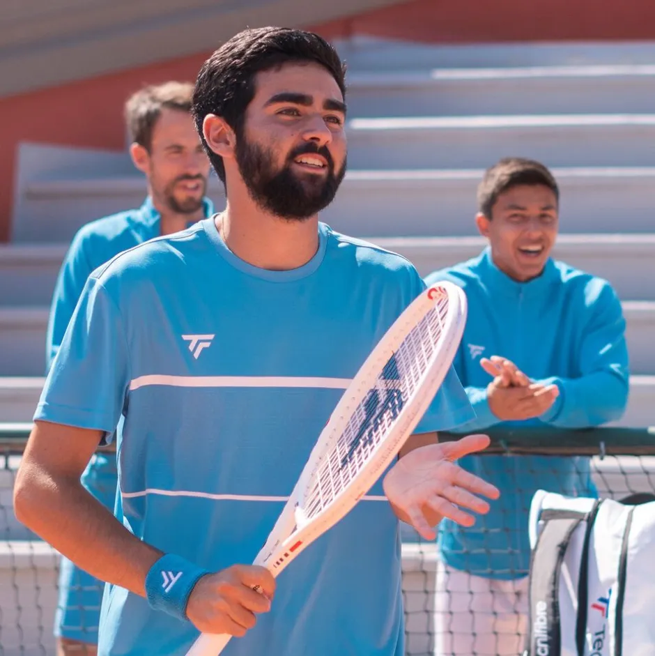 Tecnifibre TEAM TECH TEE AZUR>Homme T-Shirts & Polos