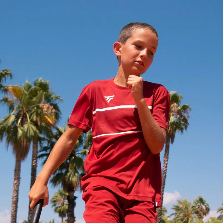 Tecnifibre TEAM TECH TEE CARDINAL JUNIOR> T-Shirts & Polos