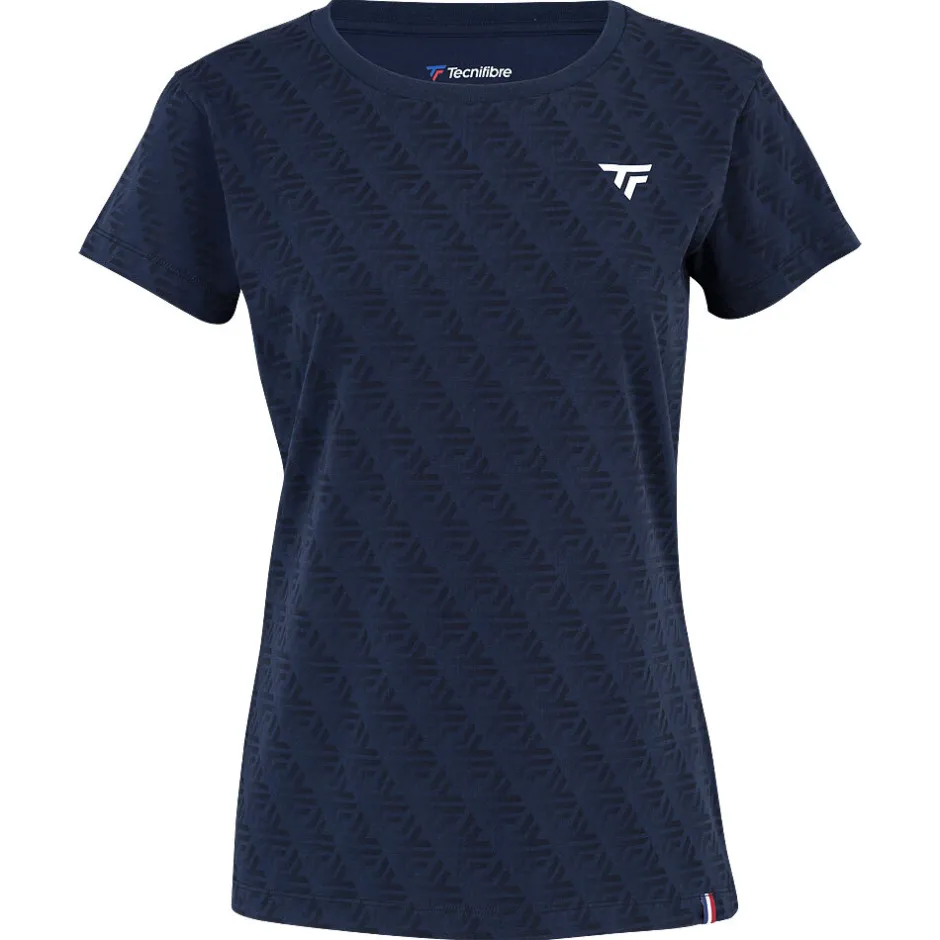 Tecnifibre T-SHIRT FEMME GRAPHIC TEE STRETCH MARINE>Femme T-Shirts & Polos