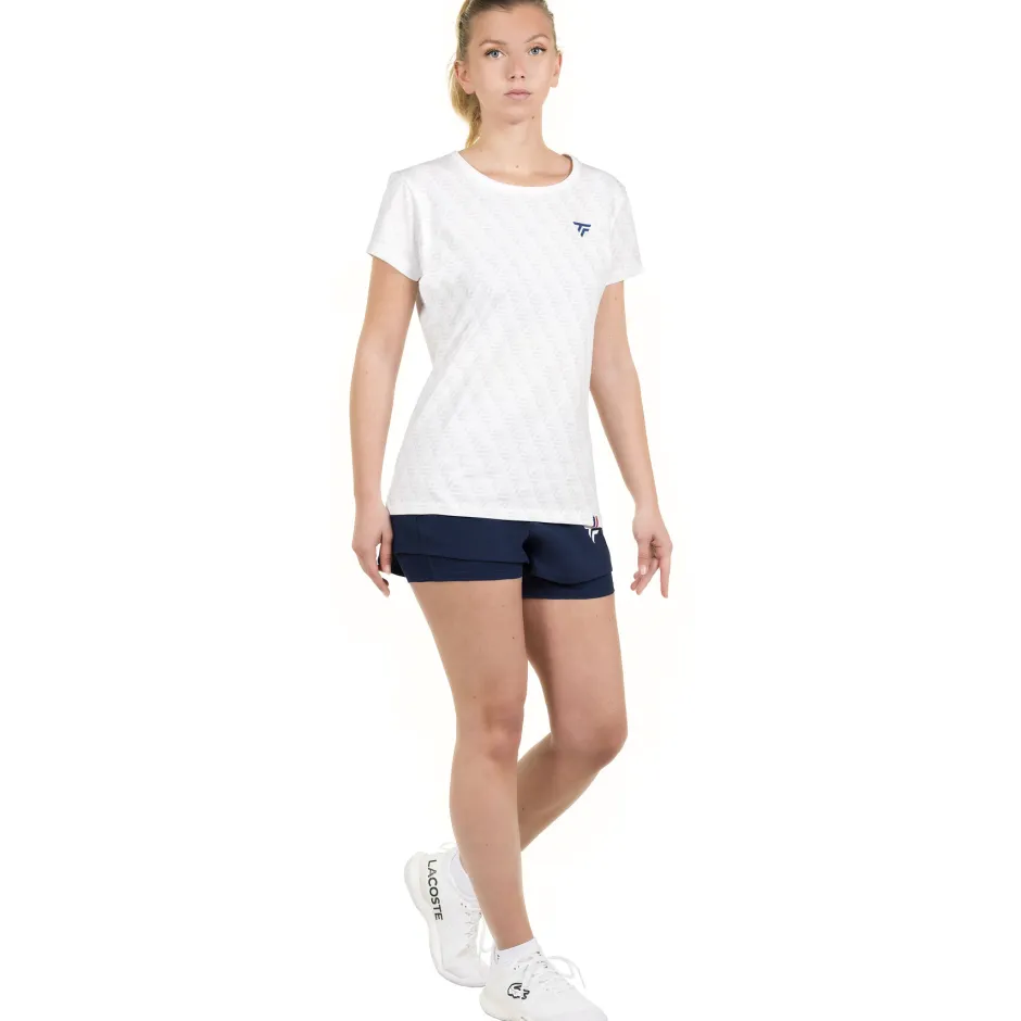 Tecnifibre T-SHIRT FEMME GRAPHIC TEE STRETCH BLANC>Femme T-Shirts & Polos