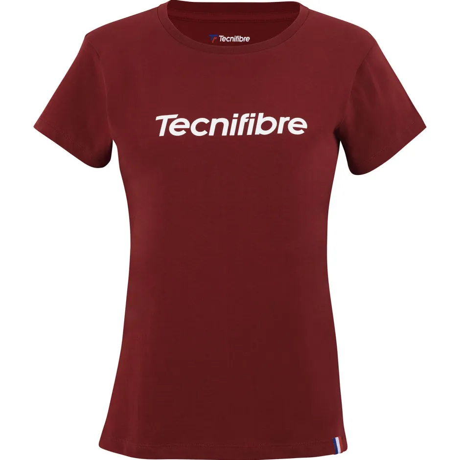 Tecnifibre W. TEAM COTTON TEE CARDINAL JUNIOR> T-Shirts & Polos