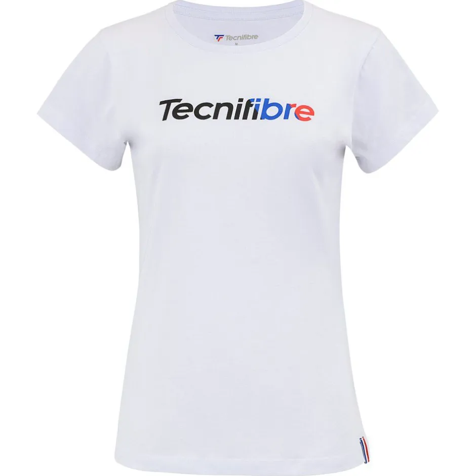 Tecnifibre W. TEAM COTTON TEE WHITE JUNIOR> T-Shirts & Polos