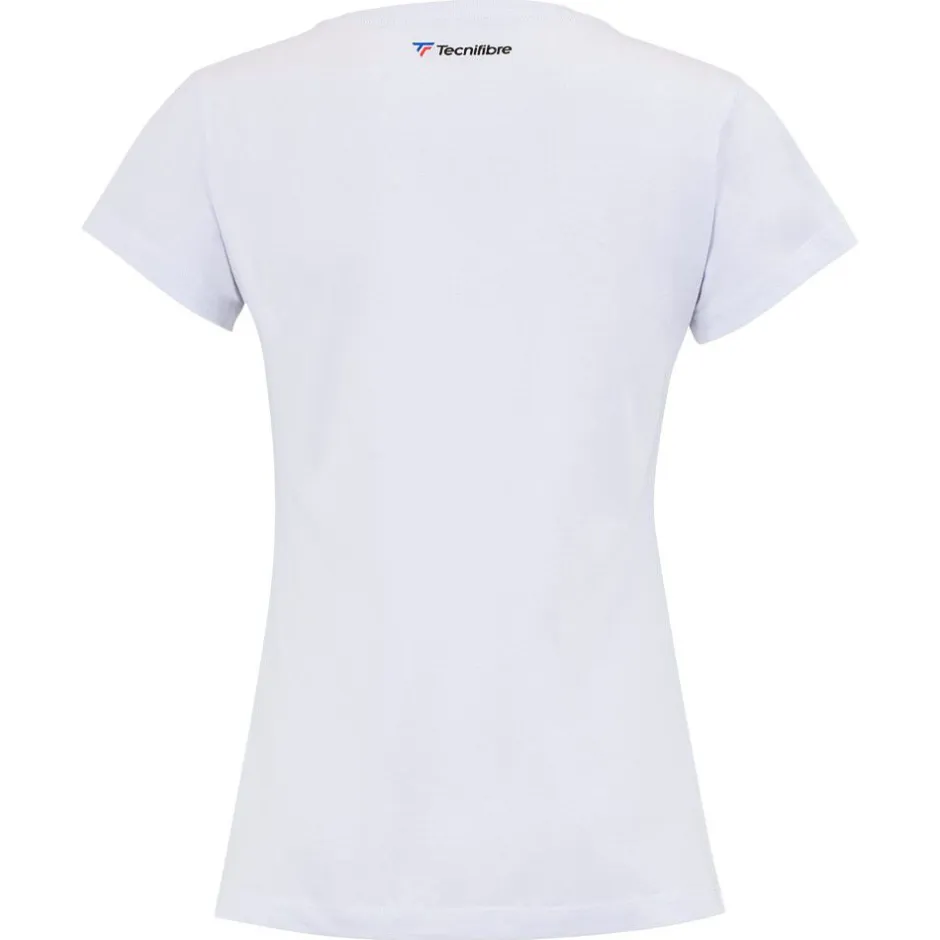 Tecnifibre W. TEAM COTTON TEE WHITE JUNIOR> T-Shirts & Polos
