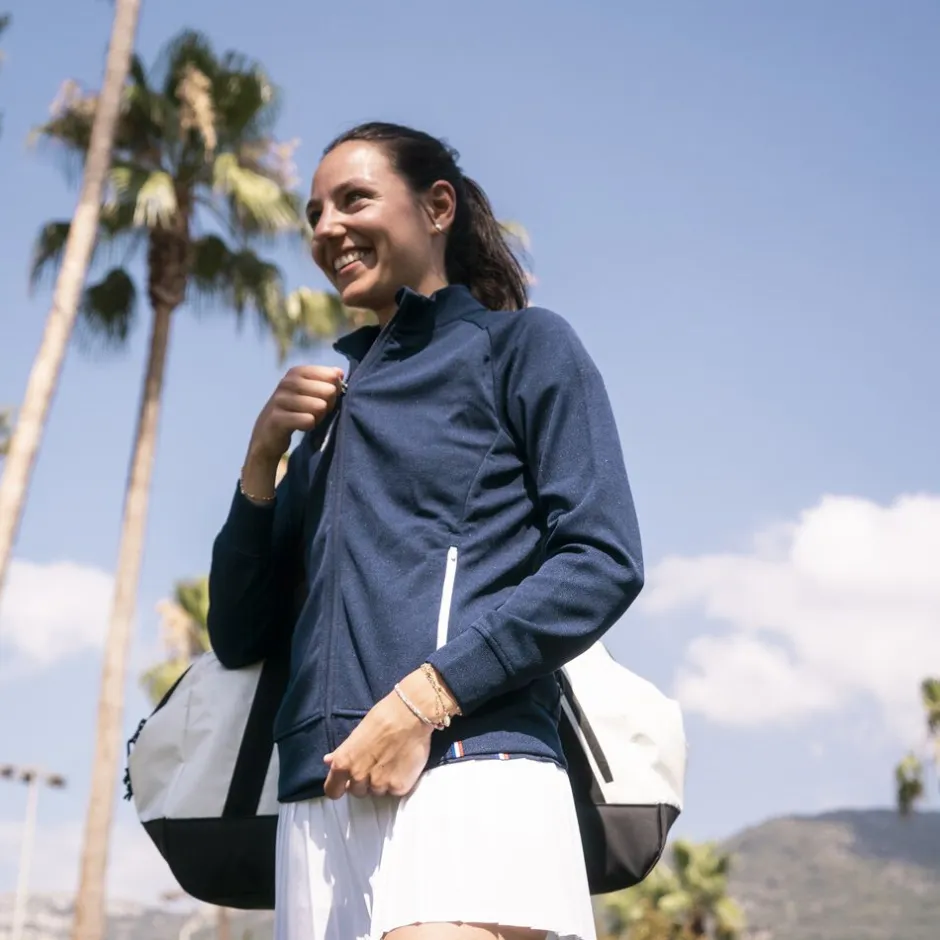 Tecnifibre W. TEAM JACKET MARINE>Femme Sweats & Vestes