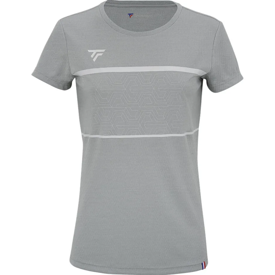 Tecnifibre W. TEAM TECH TEE SILVER JUNIOR> T-Shirts & Polos