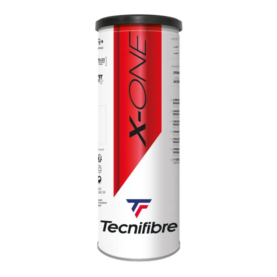 Tecnifibre X-ONE : CARTON DE 36 TUBES DE 3 BALLES DE TENNIS> Premium
