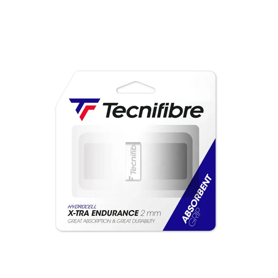Tecnifibre X-TRA ENDURANCE WHITE (boîte de 12 packs d'1 grip)> Grips